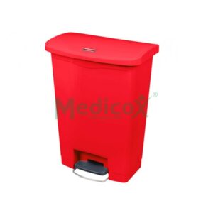 Contenedor Slim jim pedal rojo 90lt 57x36x82 cm RBB