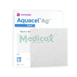 AQUACEL Ag+ / Ag+ Extra - Apósito Hidrofibra Antimicrobiano con Plata Iónica | Convatec