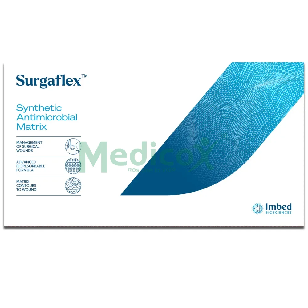 Surgaflex Malla Polimerica Radiotransparente Ultrafina Sintetica con Plata Antimicrobiana 4CM X 20CM
